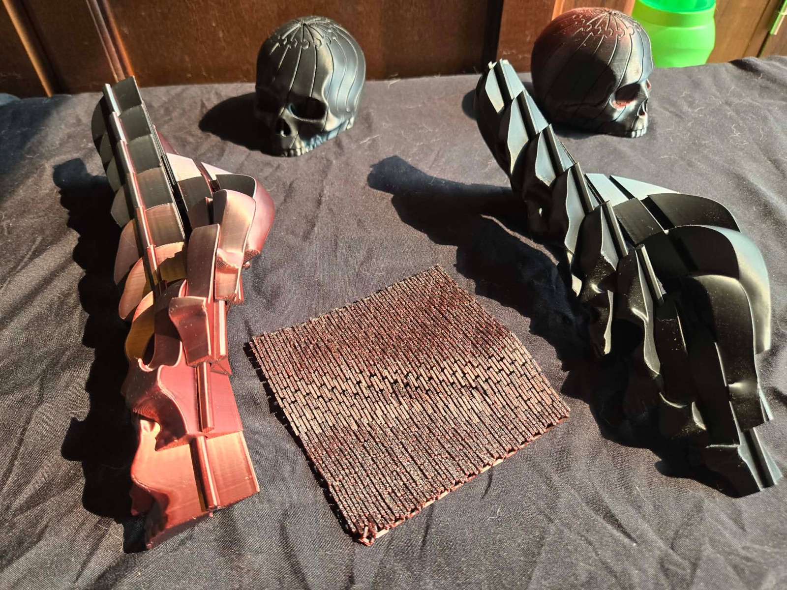 Printed skulls and armour plate